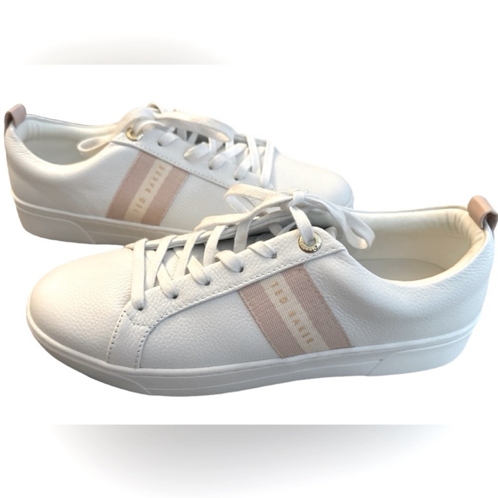 Ted Baker Women's White & Pink Sneakers